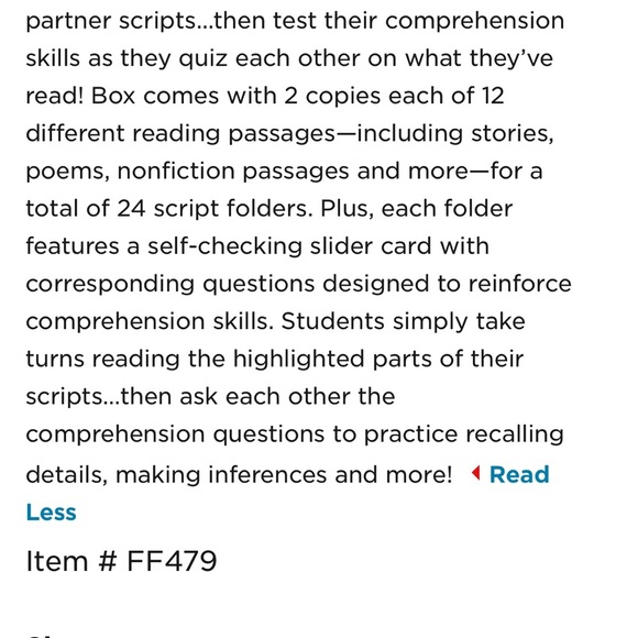 Lakeshore fluency and comprehension Partner Scripts for Grades 3-4 - Picture 7 of 7
